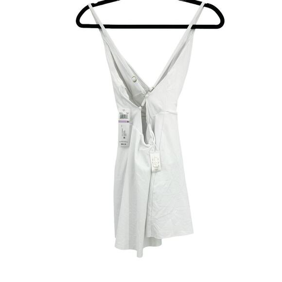 Anne Cole Solid Surplice Swimdress Sleeveless White Size 6 NWT - Picture 5 of 12